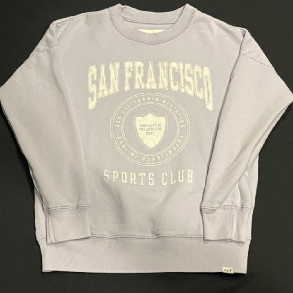 Abercrombie Kids Sweatshirt Light Purple Size Kids 9-10